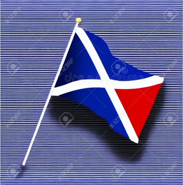 Bandera nacional de Escocia. ilustración vectorial