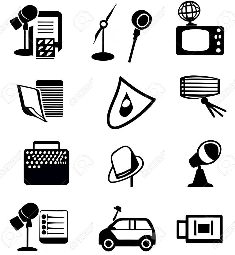 Mass media related icons