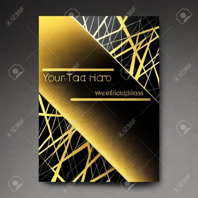 black and golden white page abstract futuristic  template geometric 3d lines dioganal book cover, menu design , card decorstion silver and white deep page concept for web and print.