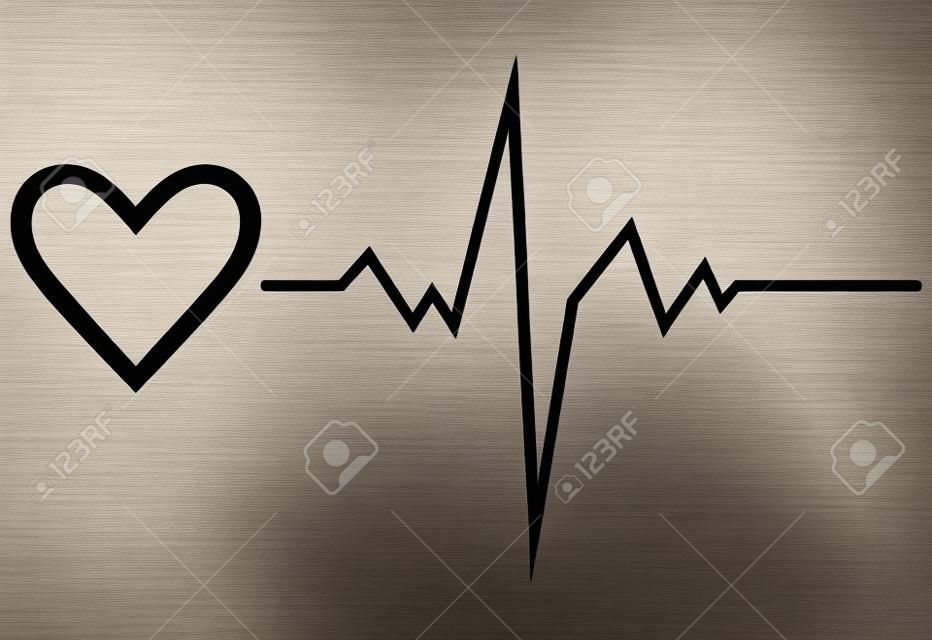 Lebenslinie Symbol Herz