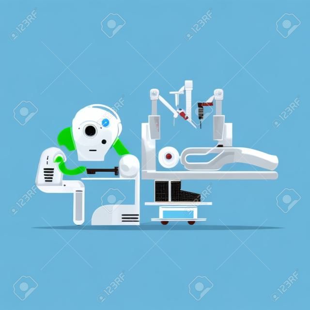 chirurgie de robot du robot médical