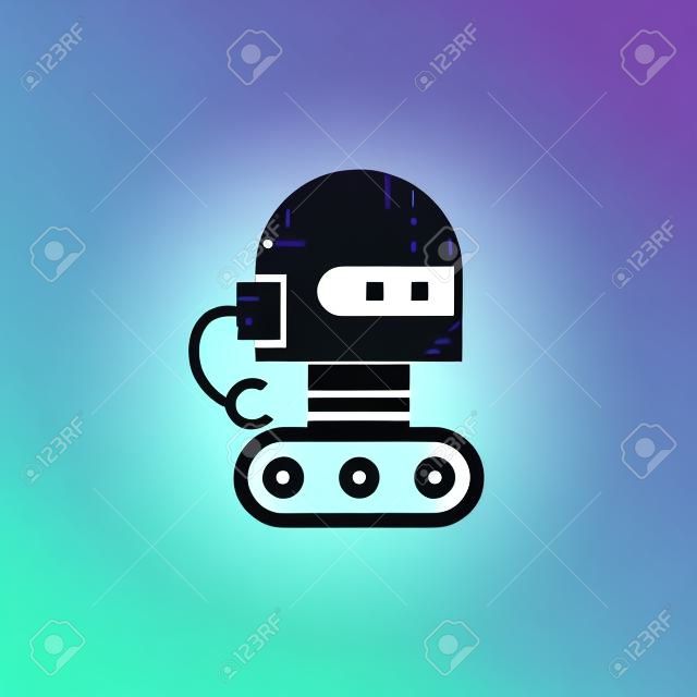 aranyos robot ikon