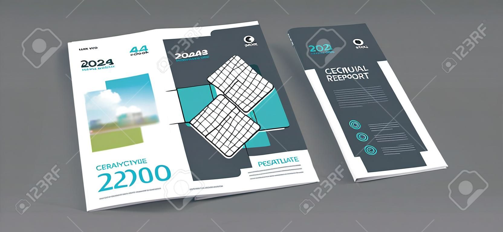 Poster cover book design template in A4 layout with space for photo background, Cmyk 2 tone color suitable for annual report, proposal, portfolio, brochure, flyer, leaflet, catalog, magazine, booklet.