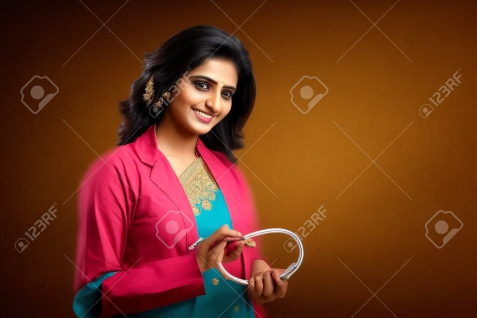 Indian beautiful  female doctor