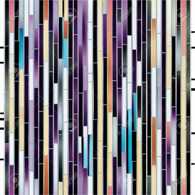 Abstract vertical stripes design in cool colours.