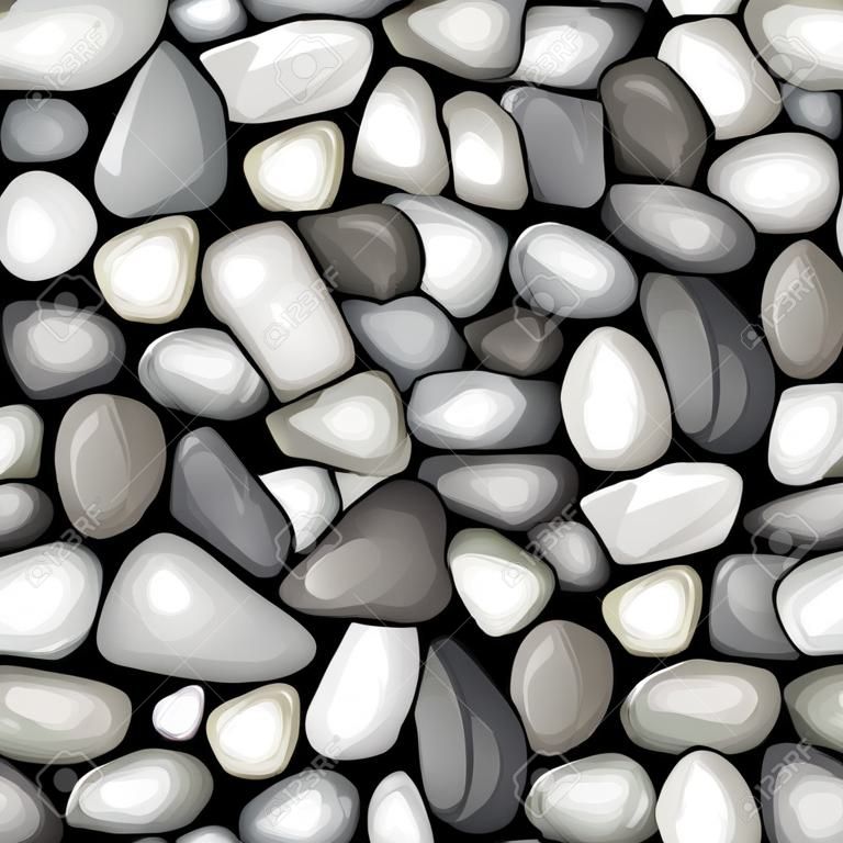 vector seamless background with a pebble