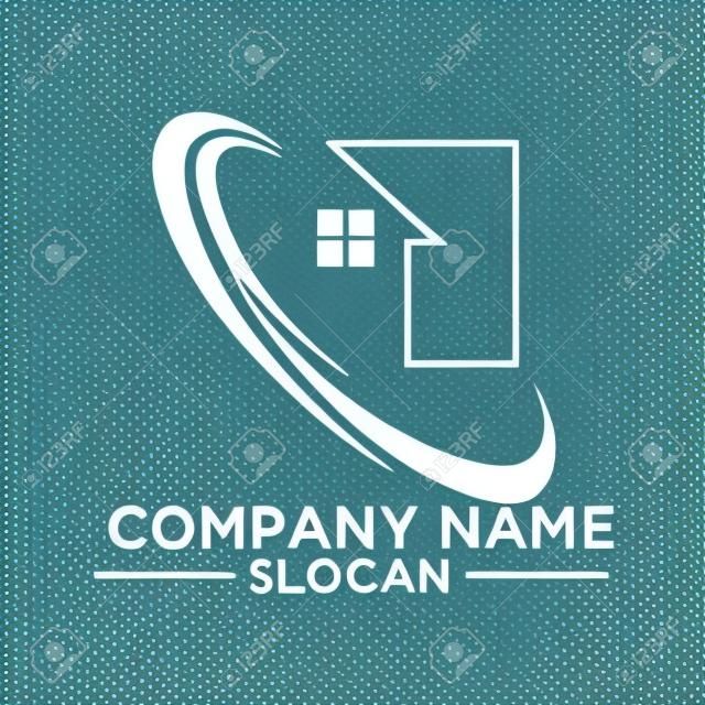 Building and Construction Logo Vector Design. Real Estate Logo Template Design For Business