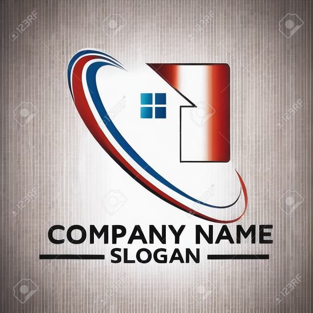 bâtiment et bâtiment logo design vectoriel. logo immobilier logo de conception pour les entreprises