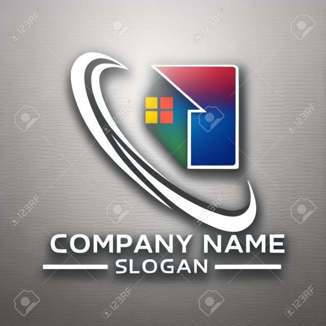 bâtiment et bâtiment logo design vectoriel. logo immobilier logo de conception pour les entreprises