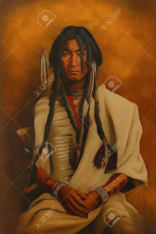 美国印第安民族历史重建艺术肖像
