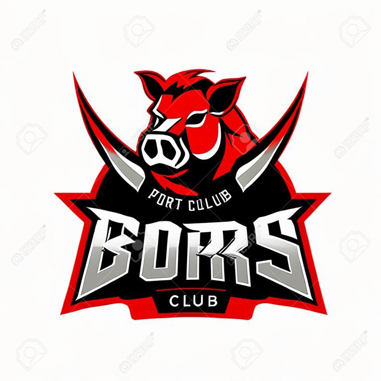 Furious everyear sport club vector logo concept geïsoleerd op witte achtergrond.
