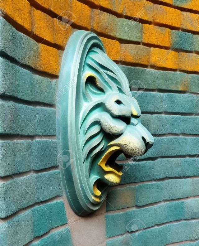 Sculpture de la tête de lion
