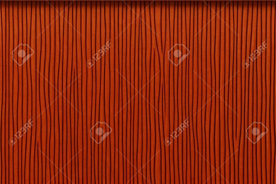 Brown ribbed wooden wall panel texture background.
