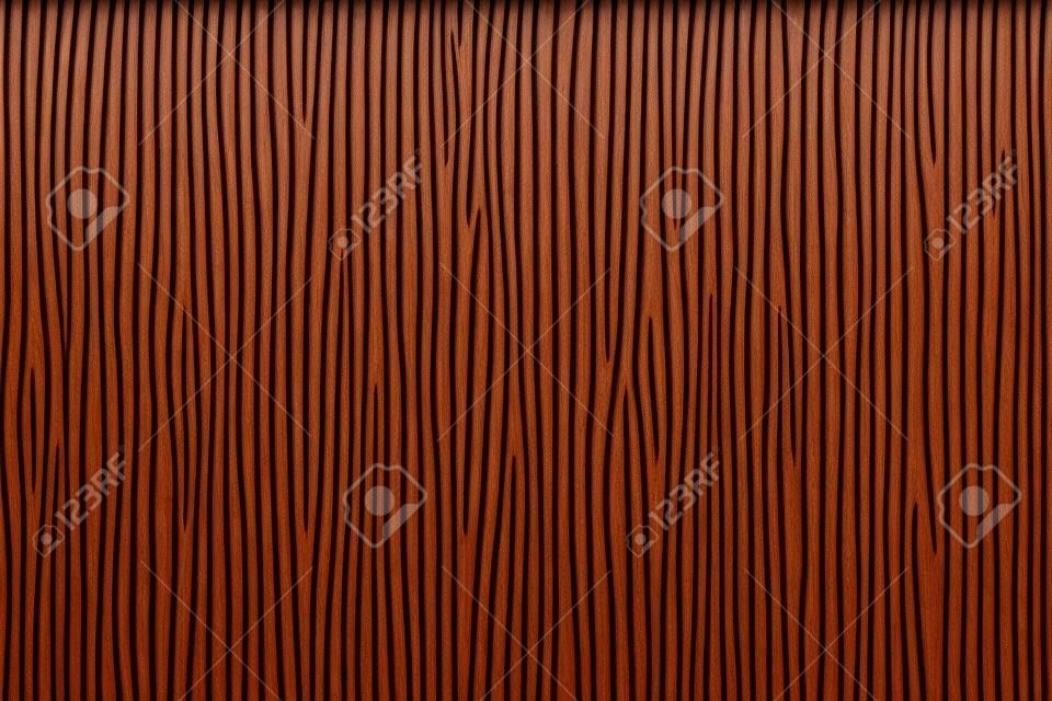 Brown ribbed wooden wall panel texture background.