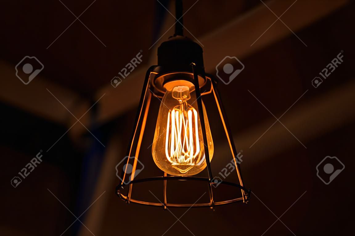 Beautiful retro luxury light lamp decor glowing