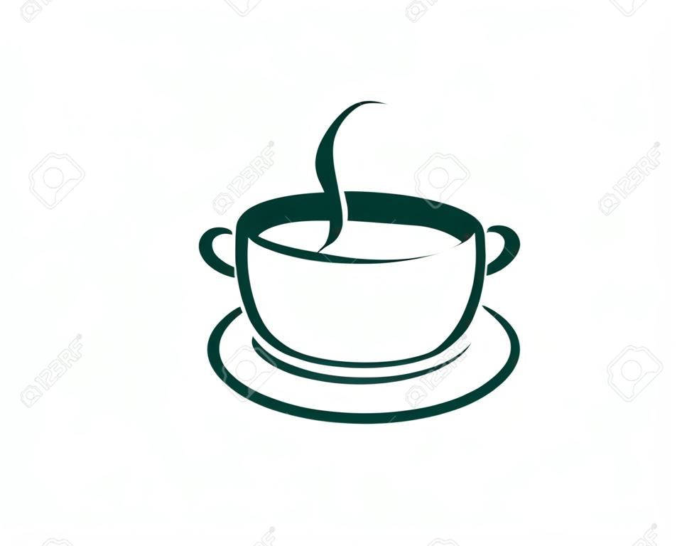 Elemento di progettazione Logo Icon Icon Hot Soup