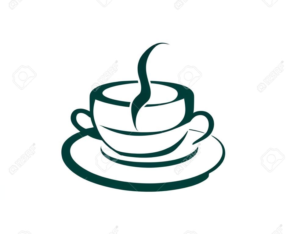 Sıcak Çorba Simgesi Logo Tasarım Öğesi