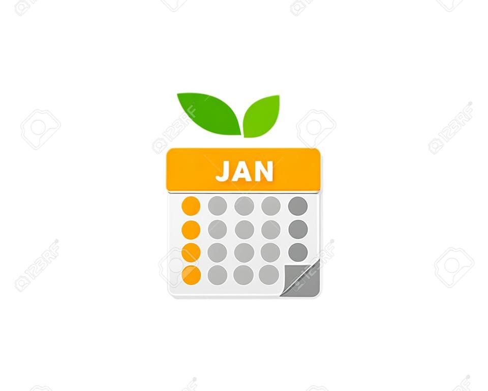 Fruit Calendar Logo Icon Design