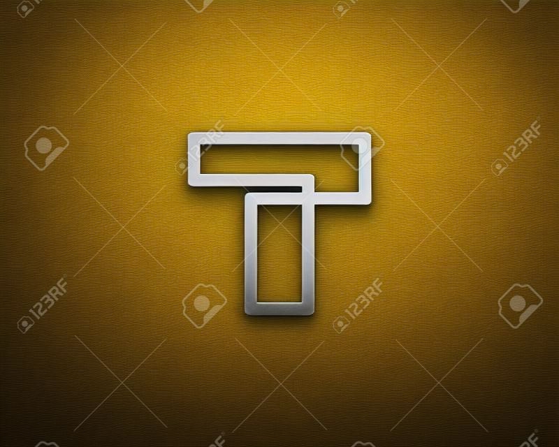 Lettera T Icon Logo Design Element