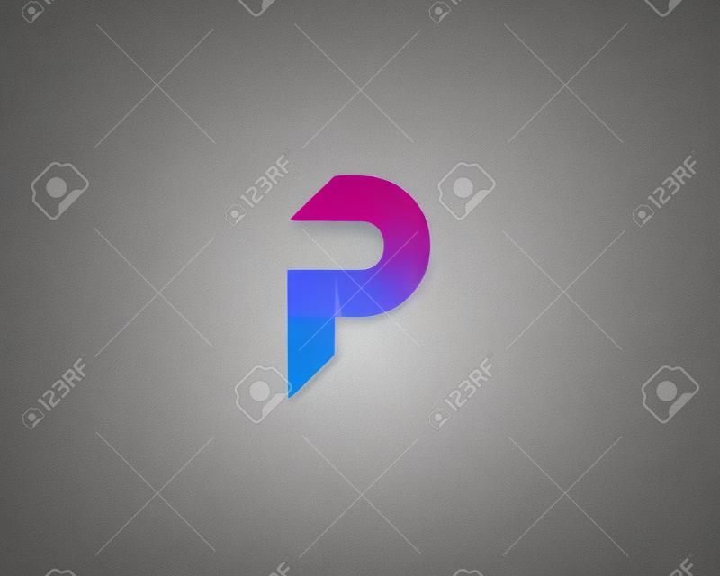 P betű ikon logó látványelem