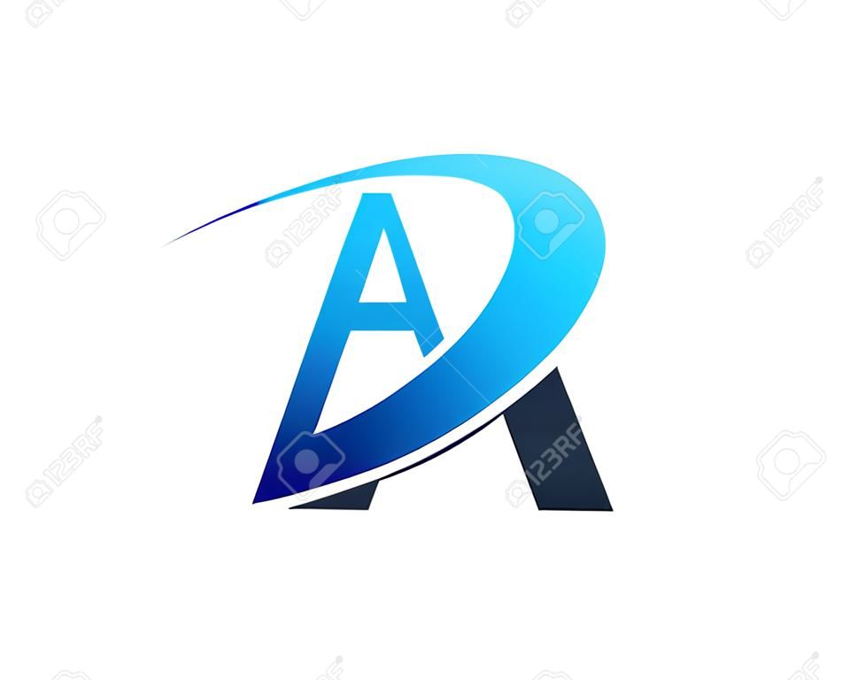 Буква A значок элемент дизайна логотипа
