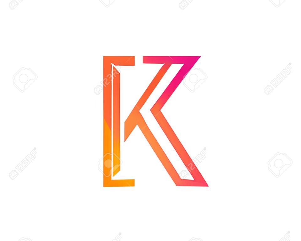 Buchstabe K Icon Logo Design Element