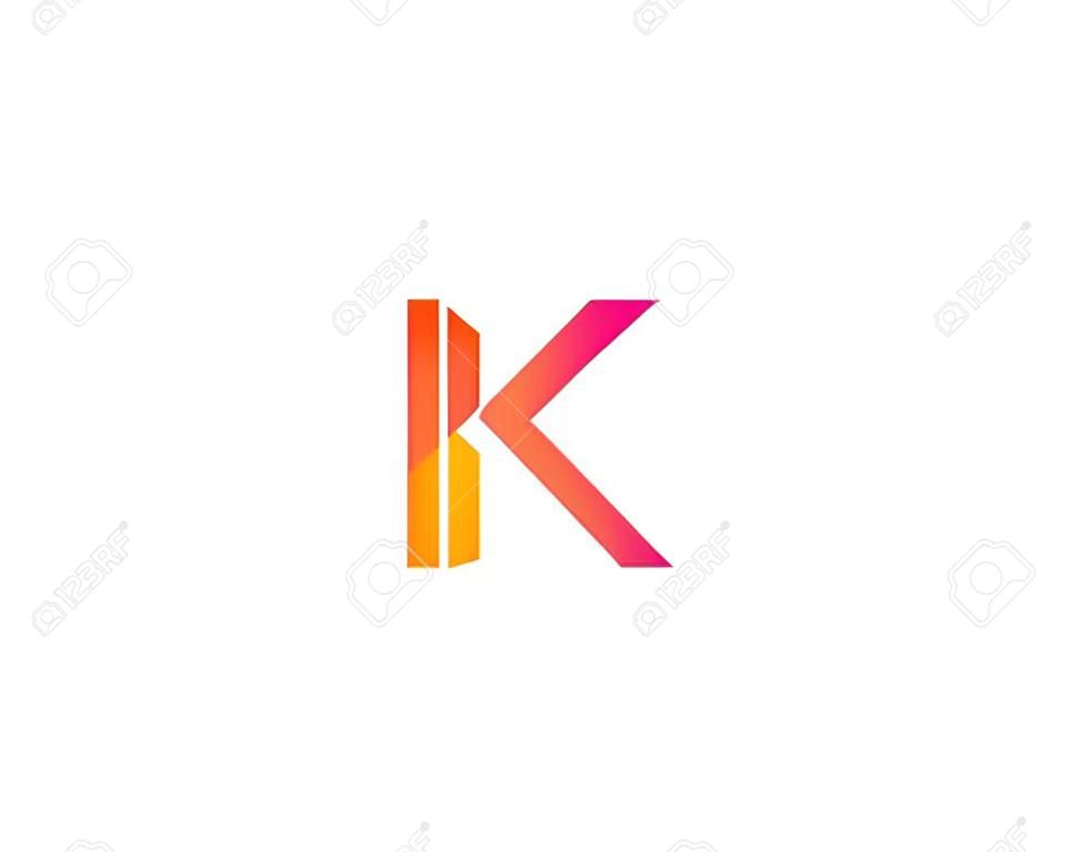 K の文字アイコン ロゴのデザイン要素