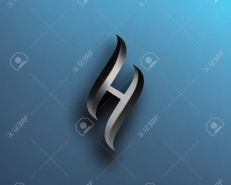 Lettera H Logo Design Elemento Logo