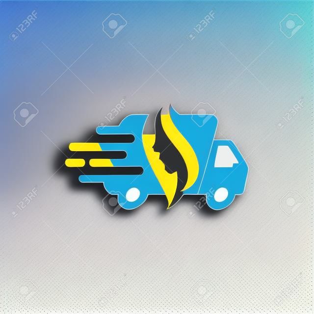 Beauty Delivery Logo Icon Design.