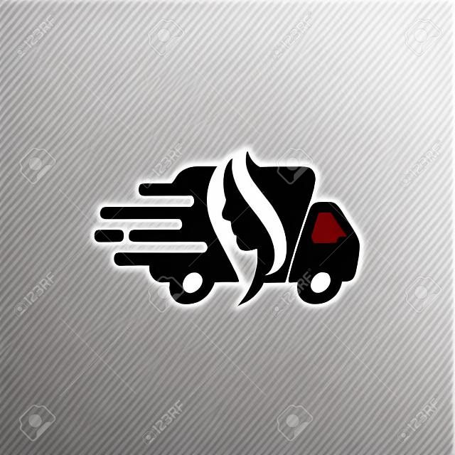 Beauty Delivery Logo Icon Design.