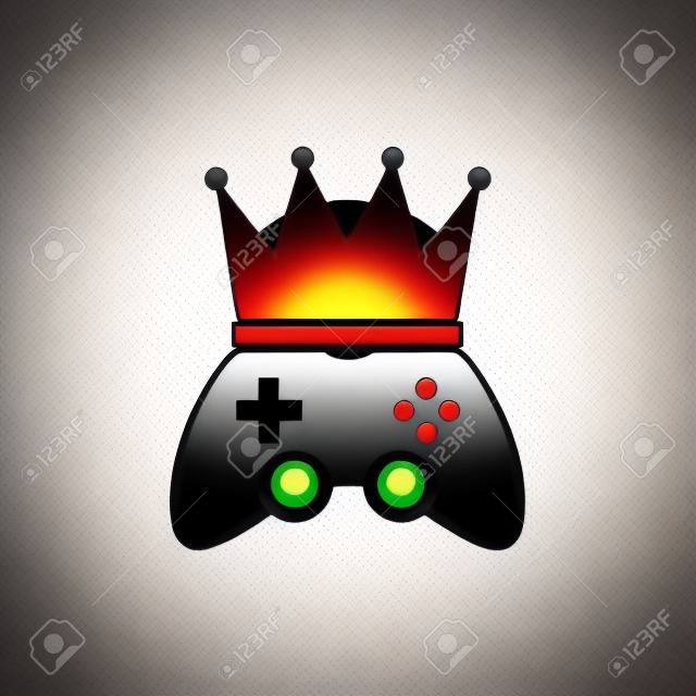 Crown Game Logo Icon Design