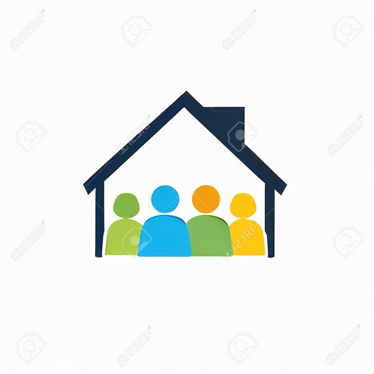 Group House Logo Icon Design