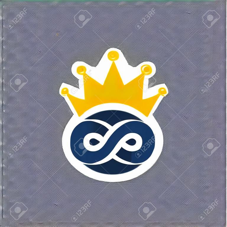 King Infinity Logo Icon Design