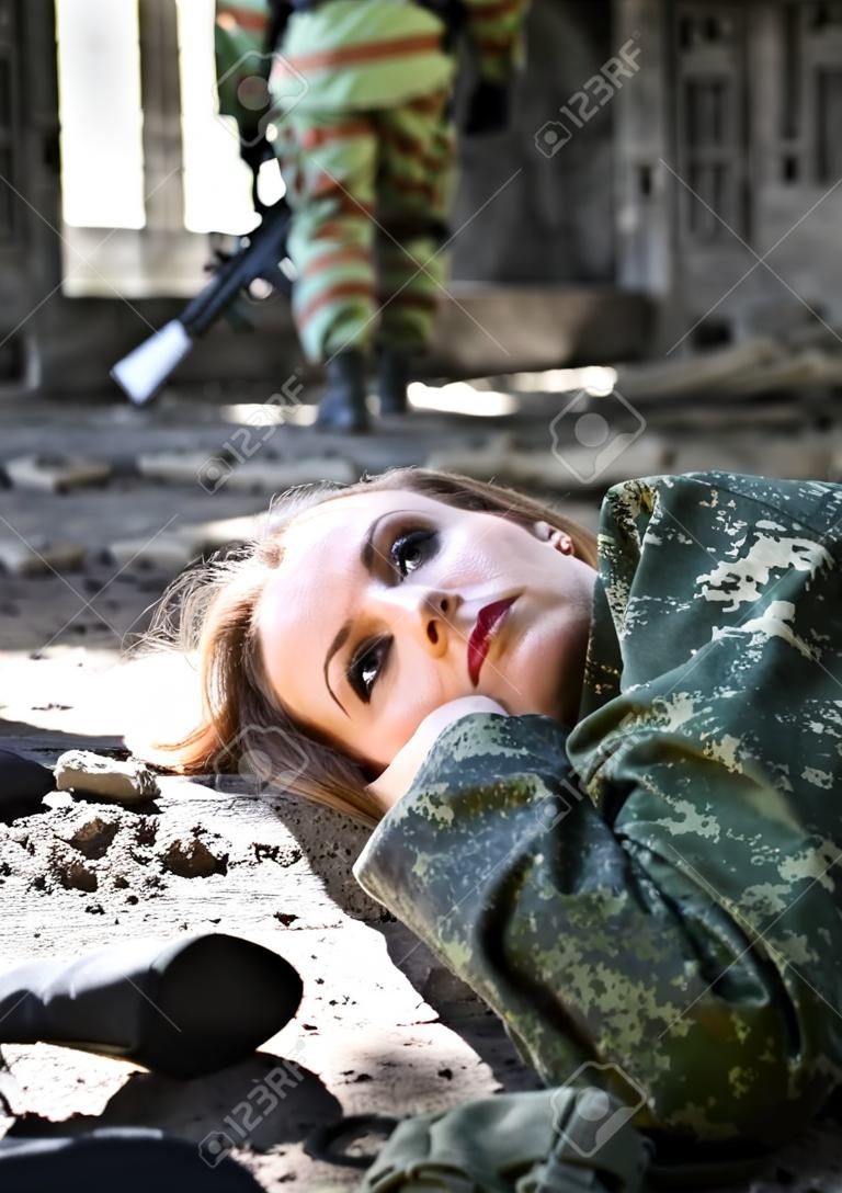 A young woman - a soldier killed in shootout