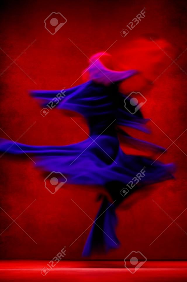 abstrakte künstlerische Bild von Flamenco-Tänzerin