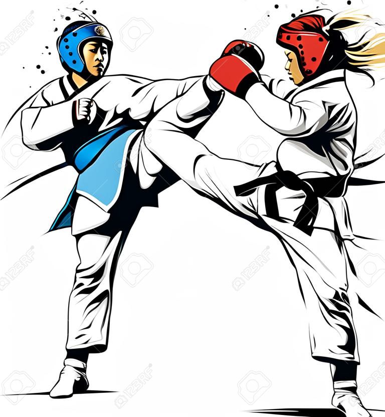 Taekwondo-actie