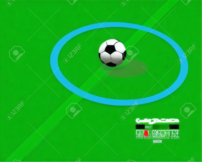 Творческий Футбол Футбол Спорт Дизайн Вектор Иллюстрация