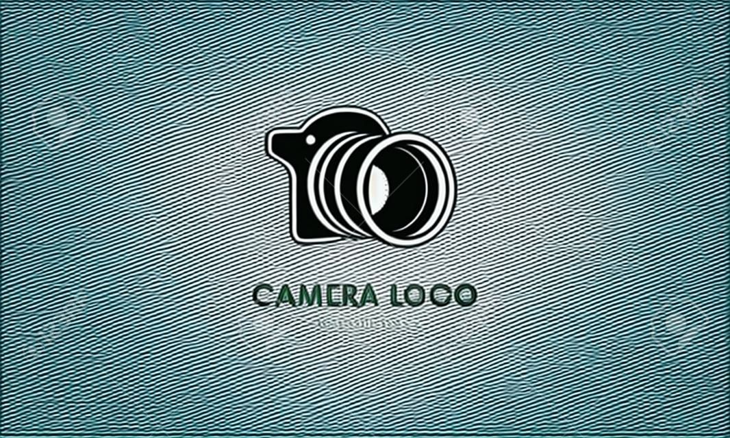 Illustrazione vettoriale di design del logo della fotocamera