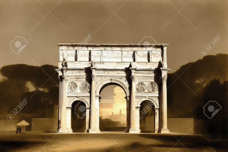 Arco di Costantino a Roma, Italia.