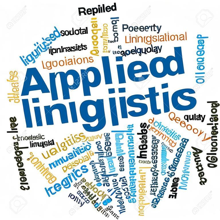 Abstract word cloud for Applied linguistics with related tags and terms