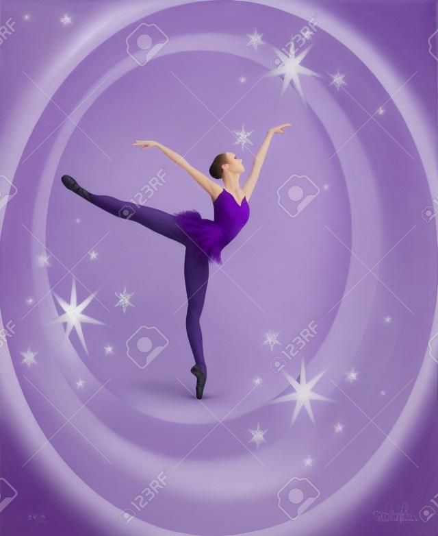 фиолетовый балерина