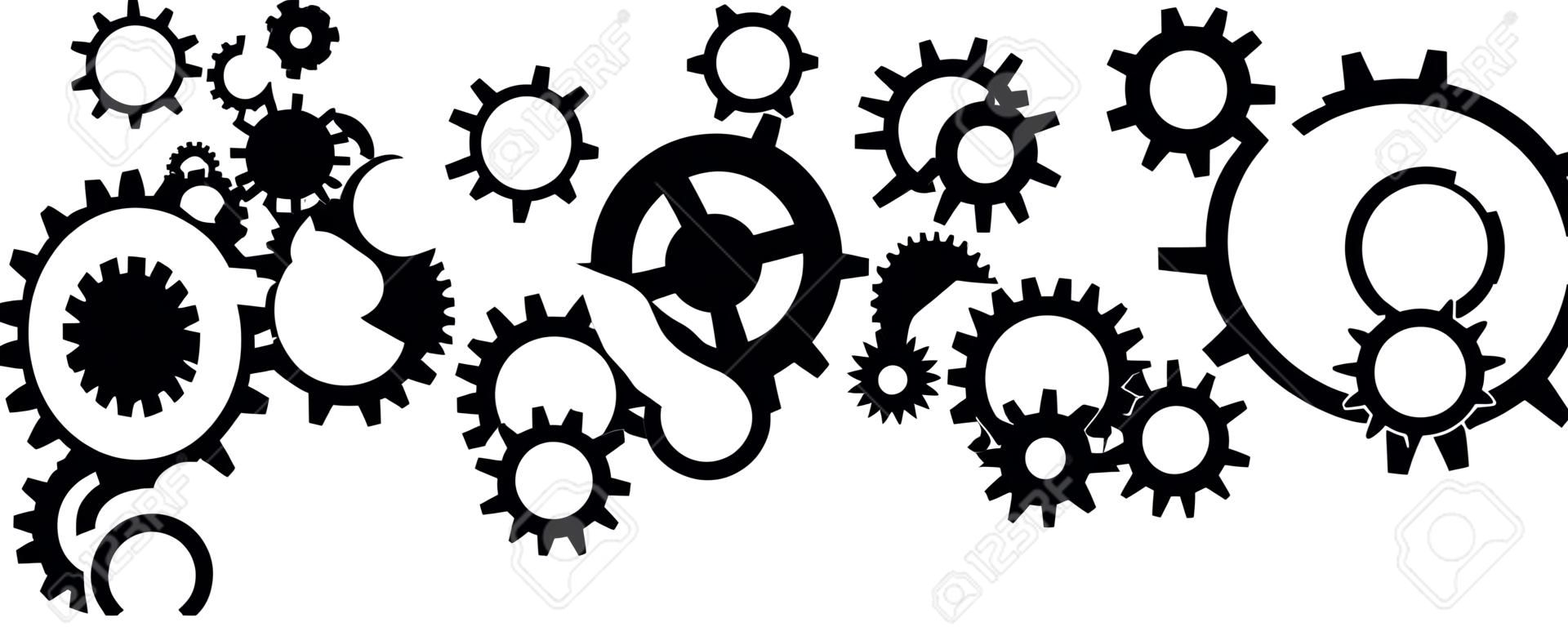 Cogs And Gears Icon Vector Illustration