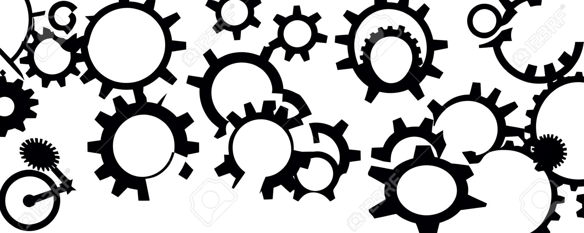Cogs and Gears Icon Vector Illustratie