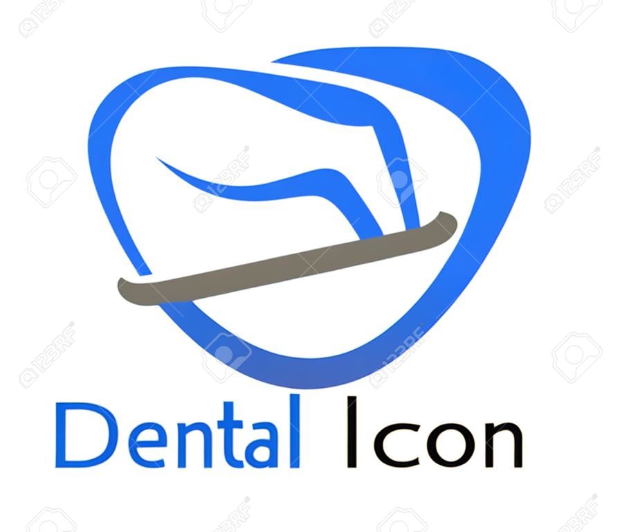 icono dental en formato vectorial muy fácil de modificar el diseño.