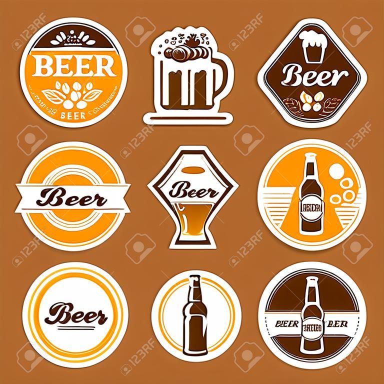 Bière icône ensemble