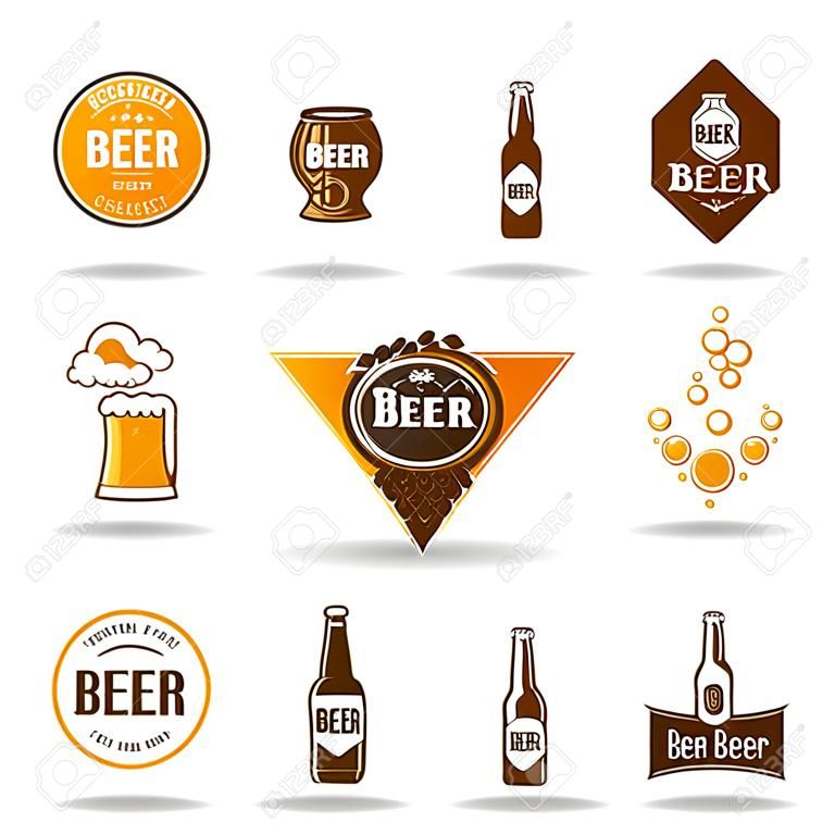 Bière icône ensemble