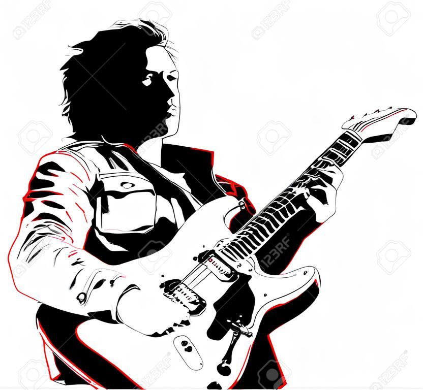 Ilustración del guitarrista