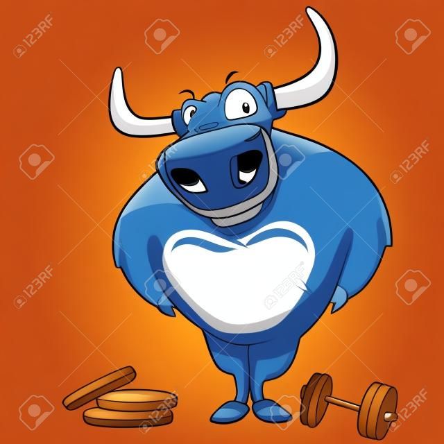 Bull персонажа из мультфильма