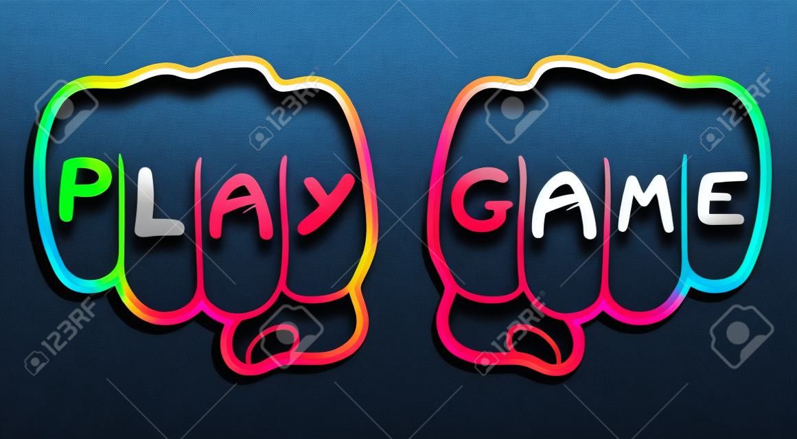 Play Game Hands Symbol Royalty Free SVG, Cliparts, Vectors, and Stock  Illustration. Image 23766577.
