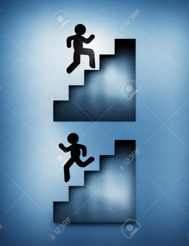 tırmanma ve merdivenlerden inme sembolleri